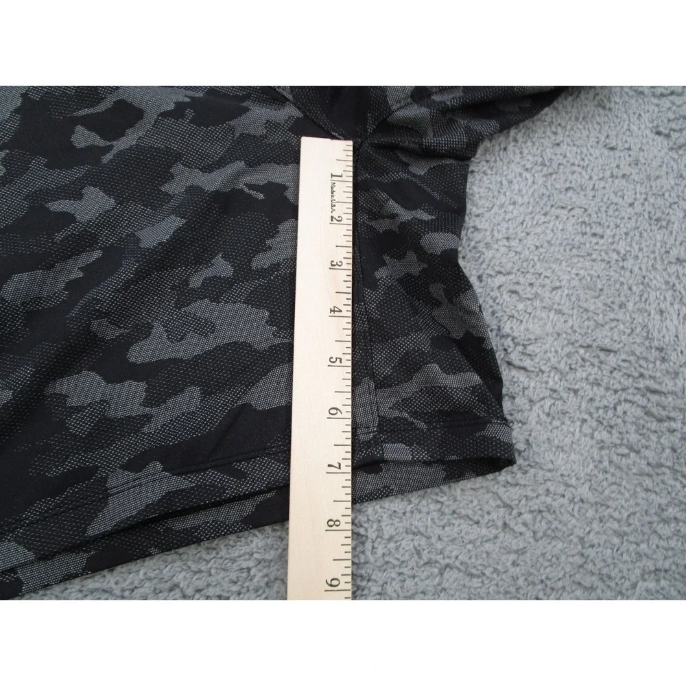 Lululemon Mens Camo Athletic Shorts Grey Black Drawstring Gym Running Size XL